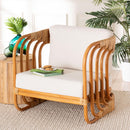 Modern Indoor Outdoor Boho Rattan Lounge Chair | Bali Loom Corsa | Oroatrade.com