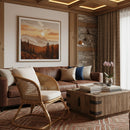 Cane Webbing Padded Accent Chair | Bali Loom Niko | Oroatrade.com