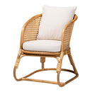 Cane Webbing Padded Accent Chair | Bali Loom Niko | Oroatrade.com