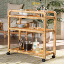 Rattan Wrapped Kitchen Cart | Bali Loom Delphine | Oroatrade.com