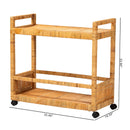Rattan 2 Tier Kitchen Cart | Bali Loom Genet | Oroatrade.com
