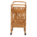 Natural Rattan Kitchen Cart | Bali Loom Diwata | Oroatrade.com