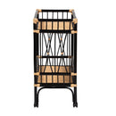 Black 2 Tier Kitchen Cart | Bali Loom Dalinda | Oroatrade.com