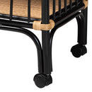 Black 2 Tier Kitchen Cart | Bali Loom Dalinda | Oroatrade.com