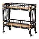 Black 2 Tier Kitchen Cart | Bali Loom Dalinda | Oroatrade.com