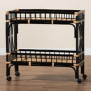 Black 2 Tier Kitchen Cart | Bali Loom Dalinda | Oroatrade.com