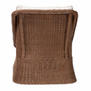 Brown Braided Rattan Accent Chair | Bali Loom Derris | Oroatrade.com