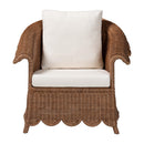 Scalloped Skirt Rattan Lounge Chair | Bali Loom Detta | Oroatrade.com