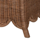 Scalloped Skirt Rattan Lounge Chair | Bali Loom Detta | Oroatrade.com