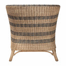 Striped Rattan Curved Accent Chair | Bali Loom Elda | Oroatrade.com