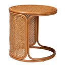 Woven Rattan Round End Table | Bali Loom Eldon | Oroatrade.com