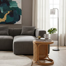 Woven Rattan Round End Table | Bali Loom Eldon | Oroatrade.com