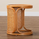 Woven Rattan Round End Table | Bali Loom Eldon | Oroatrade.com