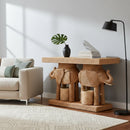 Rattan Elephant Console Table | Bali Loom Elissa | Oroatrade.com
