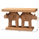 Rattan Elephant Console Table | Bali Loom Elissa | Oroatrade.com
