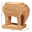 Rattan Elephant End Table | Bali Loom Elissa | Oroatrade.com