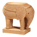 Rattan Elephant End Table | Bali Loom Elissa | Oroatrade.com