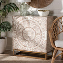 Floral Mother Of Pearl Cabinet | Bali Loom Ercilia | Oroatrade.com