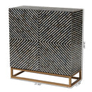 Black Gray 2 Door Cabinet | Bali Loom Belenus | Oroatrade.com