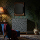 Black Gray 2 Door Cabinet | Bali Loom Belenus | Oroatrade.com