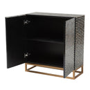 Black Gray 2 Door Cabinet | Bali Loom Belenus | Oroatrade.com