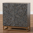 Black Gray 2 Door Cabinet | Bali Loom Belenus | Oroatrade.com