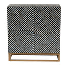 Black Gray 2 Door Cabinet | Bali Loom Belenus | Oroatrade.com