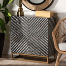 Black Gray 2 Door Cabinet | Bali Loom Belenus | Oroatrade.com