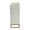 Contract furniture - Multicolored Mother Of Pearl Cabinet - www.oroatrade.com