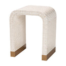 White Capiz Shell Side Table | Bali Loom Carlyn | Oroatrade.com