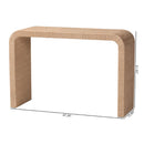 Woven Jute Japandi Console Table | Bali Loom Eviana | Oroatrade.com
