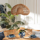Natural Rattan Dome Pendant Lamp | Bali Loom Hansa | Oroatrade.com