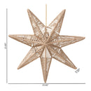Star Shaped Jute Pendant Lamp | Bali Loom Idriya | Oroatrade.com