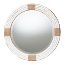 White Woven Round Mirror | Bali Loom Makya | Oroatrade.com