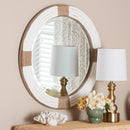 White Woven Round Mirror | Novi Living Makya
