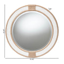 Round Woven Jute Mirror | Novi Living Adita