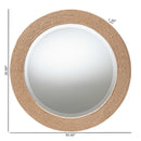 Woven Rope Round Mirror | Bali Loom Nieva | Oroatrade.com
