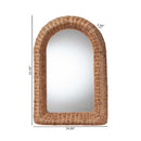 Arched Wicker Wall Mirror | Bali Loom Brisia | Oroatrade.com