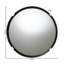 Round Black Rattan Wall Mirror | Bali Loom Fenicia | Oroatrade.com