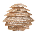 Woven Jute Tiered Pendant Lamp | Bali Loom Kaede | Oroatrade.com