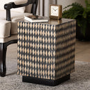 Diamond Pattern Bamboo End Table | Bali Loom Paulo | Oroatrade.com