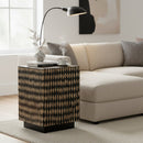 Diamond Pattern Bamboo End Table | Bali Loom Paulo | Oroatrade.com