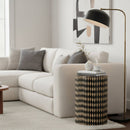 Diamond Pattern Bamboo End Table | Bali Loom Paulo | Oroatrade.com