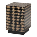 Diamond Pattern Bamboo End Table | Bali Loom Paulo | Oroatrade.com
