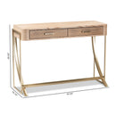 2-Drawer Wooden Console Table | Novi Living Lafoy