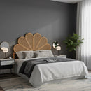 Rattan Queen Size Headboard | Bali Loom Flower | Oroatrade.com