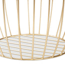 Gold Openwork Frame End Table | Bali Loom Mabon | Oroatrade.com