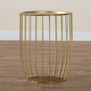 Gold Openwork Frame End Table | Bali Loom Mabon | Oroatrade.com