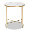 Round Marble End Table | Bali Loom Maddock | Oroatrade.com