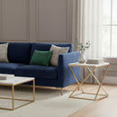 Gold Framed Marble End Table | Bali Loom Hadley | Oroatrade.com